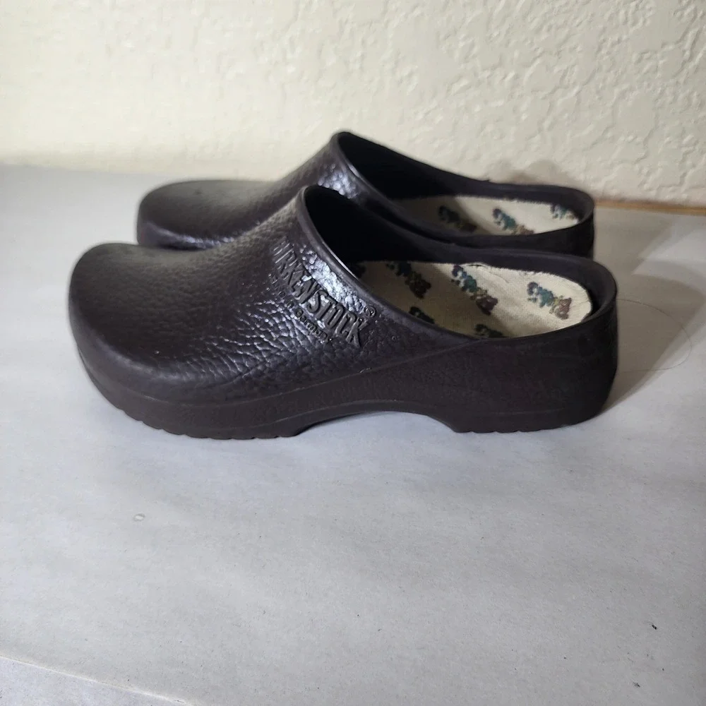 Birkenstock Super Birki Brown Polyurethane Clogs Mens 8 Womens 10 EU 41